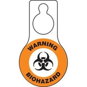 ACCUFORM SHAPED HANGER TAG WARNING  BIOHAZARD TAD633 TAD633